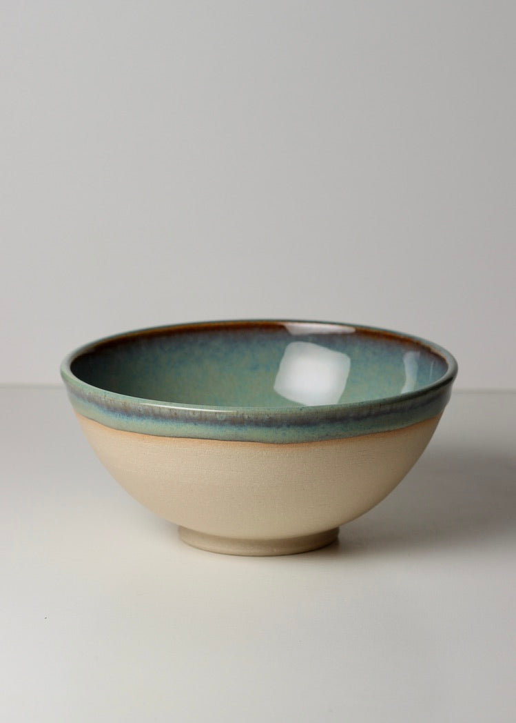 Breakfast Bowl, Emerald Rim