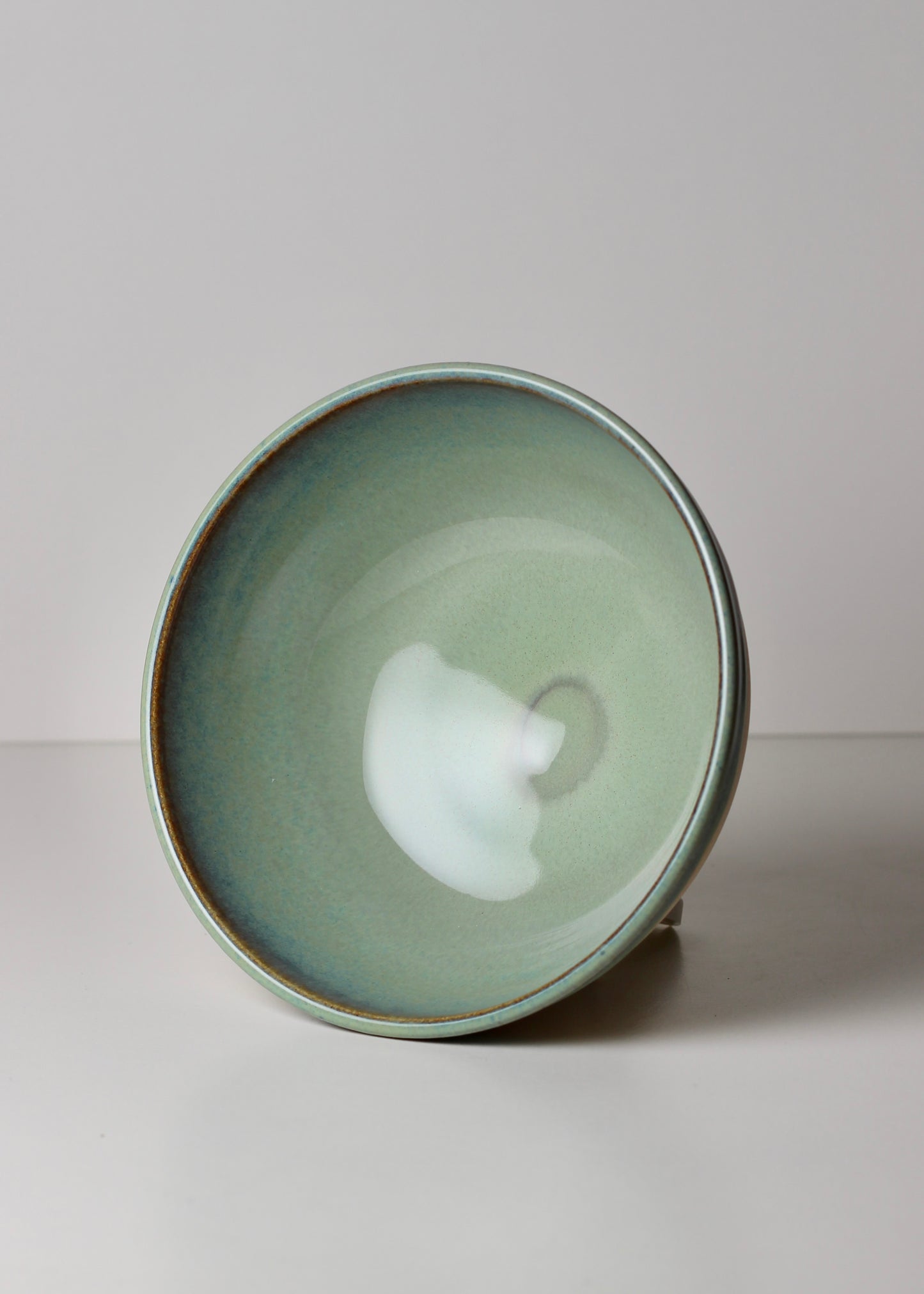 Breakfast Bowl, Emerald Rim