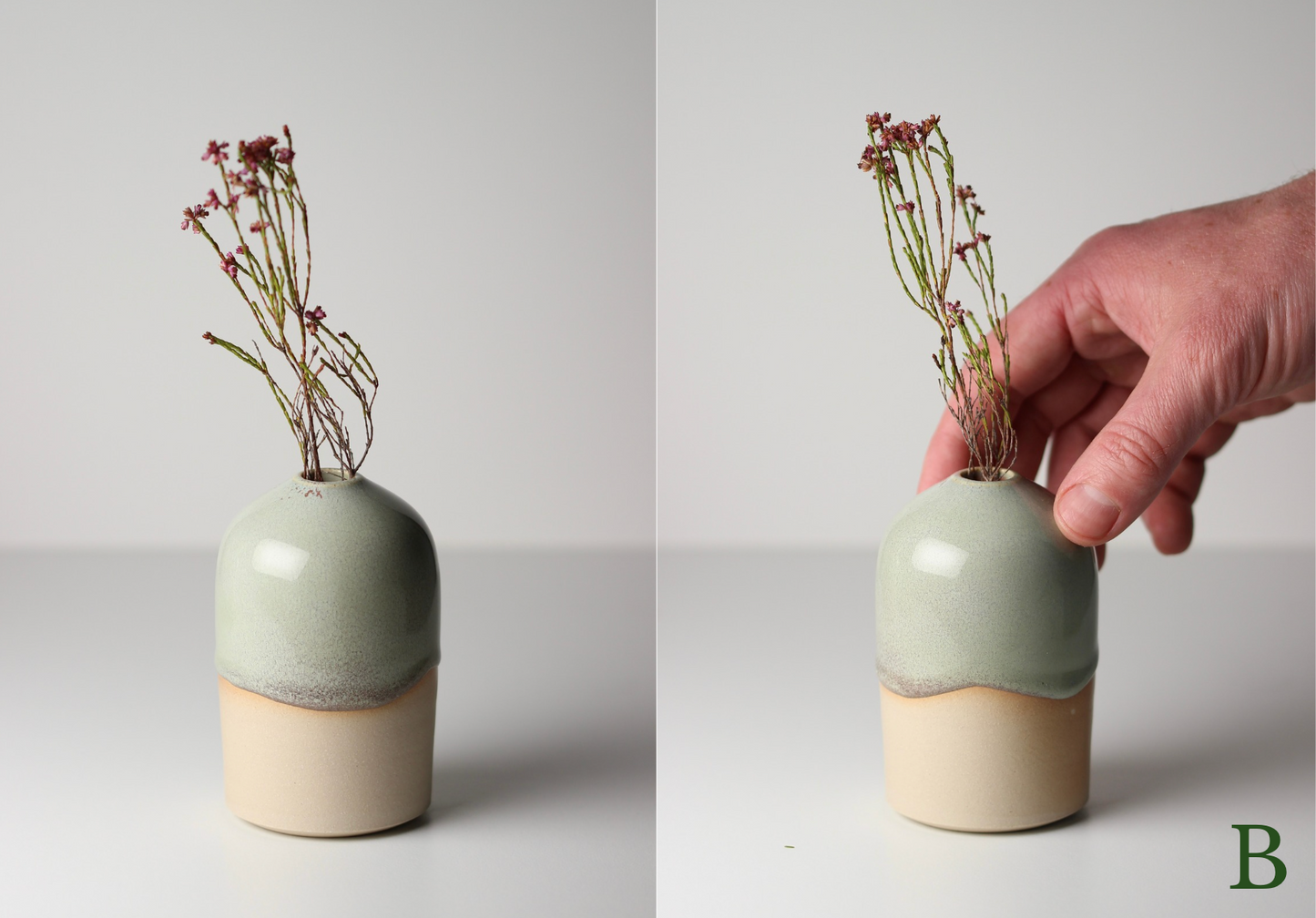 (NEW) Bud Vase, Forest Mist