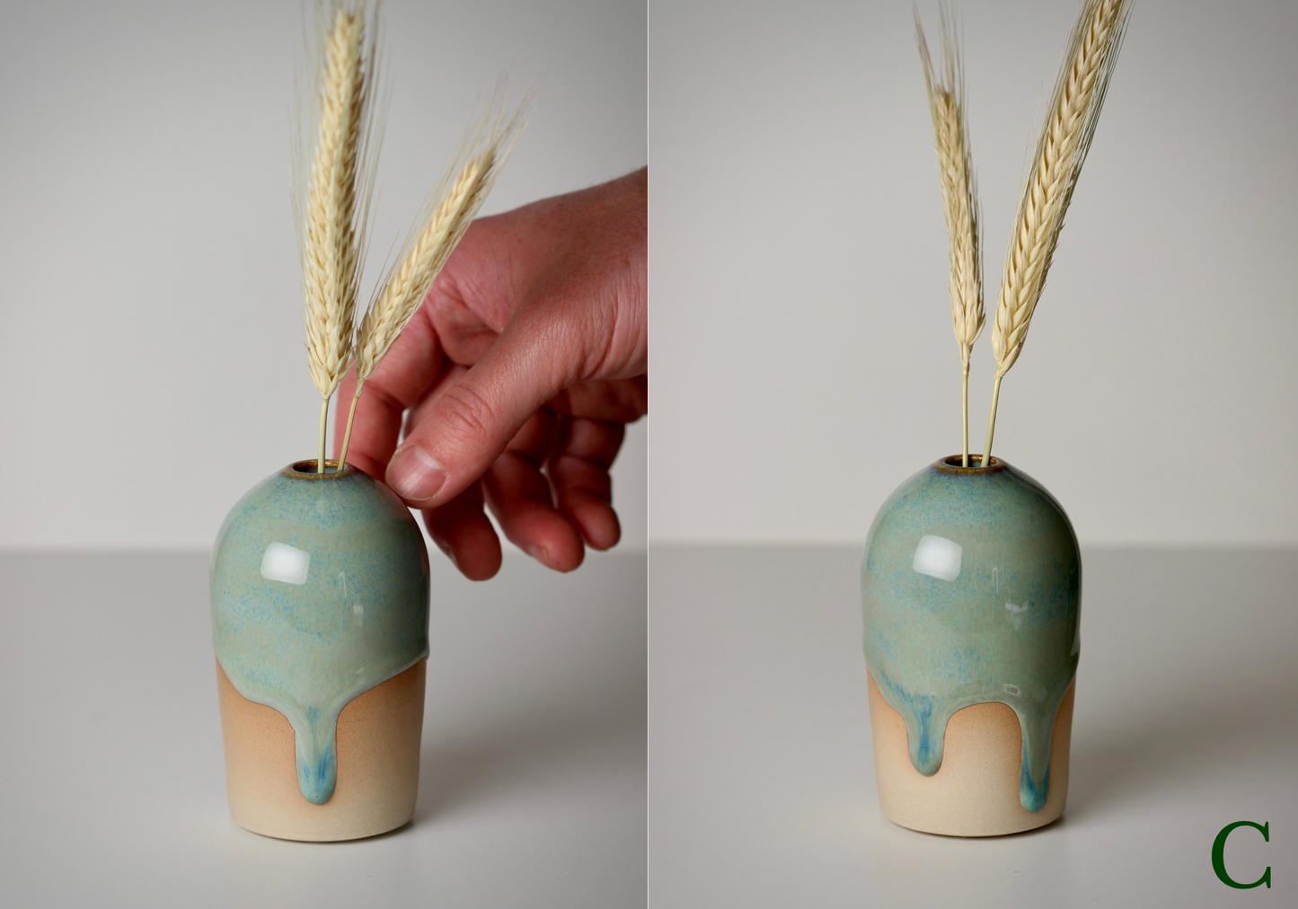Bud Vase, Emerald Shore