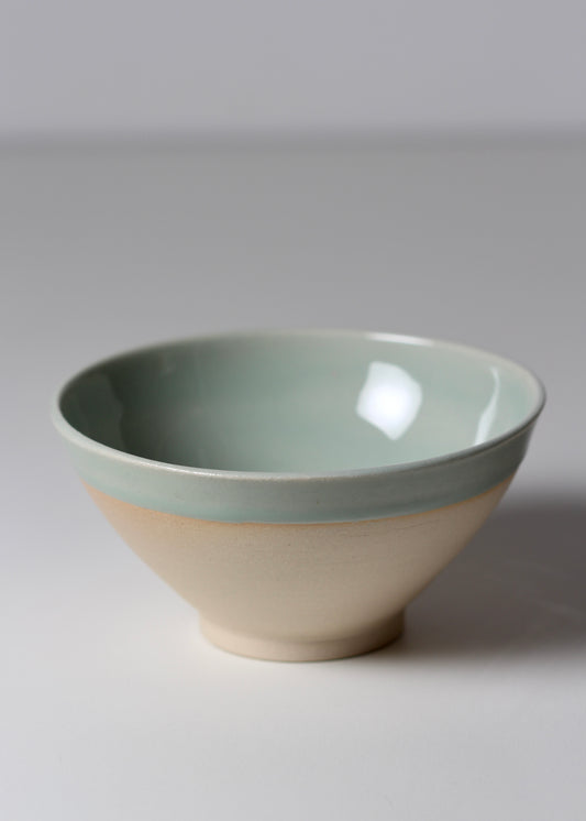 (NEW) Small Bowl, Sky Mist Rim