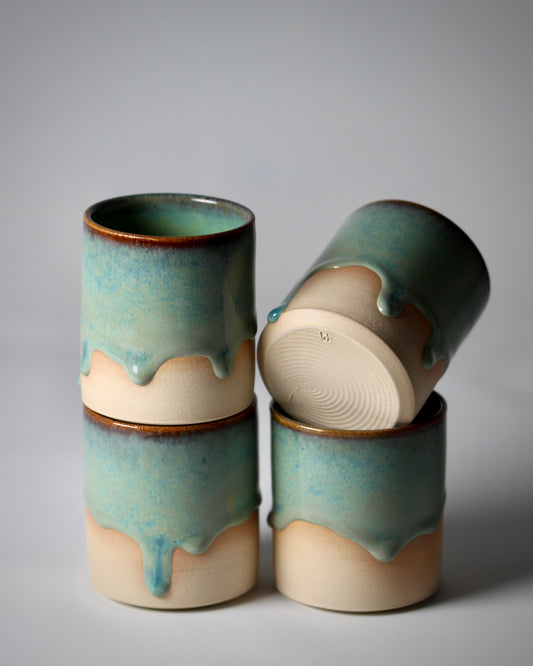 (NEW) Emerald Shore Cup Set (4)