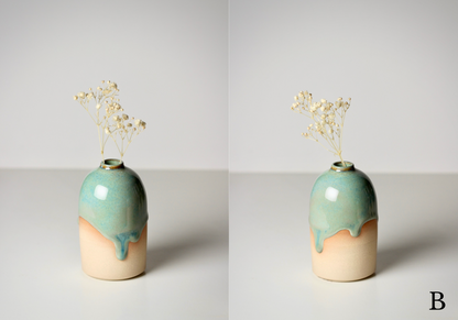 (NEW) Bud Vase, Emerald Shore