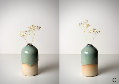 (NEW) Bud Vase, Emerald Shore